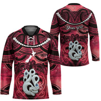 Personalised Maori Matariki Manaia Whero Hockey Jersey Maori Kowhaiwhai Pattern Galaxy