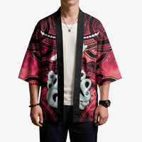 Personalised Maori Matariki Manaia Whero Kimono Maori Kowhaiwhai Pattern Galaxy LT01 - Polynesian Pride