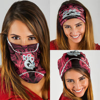 Maori Matariki Manaia Whero Neck Gaiter Maori Kowhaiwhai Pattern Galaxy