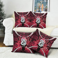Maori Matariki Manaia Whero Pillow Cover Maori Kowhaiwhai Pattern Galaxy LT01 - Polynesian Pride