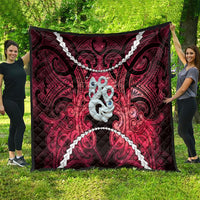 Maori Matariki Manaia Whero Quilt Maori Kowhaiwhai Pattern Galaxy