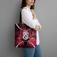 Maori Matariki Manaia Whero Tote Bag Maori Kowhaiwhai Pattern Galaxy