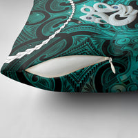 Maori Matariki Manaia Turquoise Pillow Cover Maori Kowhaiwhai Pattern Galaxy LT01 - Polynesian Pride