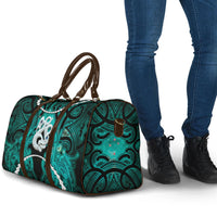 Maori Matariki Manaia Turquoise Travel Bag Maori Kowhaiwhai Pattern Galaxy LT01 - Polynesian Pride