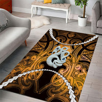 Maori Matariki Manaia Kowhai Area Rug Maori Kowhaiwhai Pattern Galaxy LT01 - Polynesian Pride