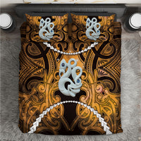 Maori Matariki Manaia Kowhai Bedding Set Maori Kowhaiwhai Pattern Galaxy