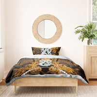 Maori Matariki Manaia Kowhai Bedding Set Maori Kowhaiwhai Pattern Galaxy