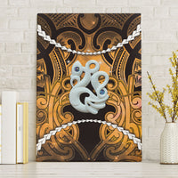 Maori Matariki Manaia Kowhai Canvas Wall Art Maori Kowhaiwhai Pattern Galaxy LT01 Without Frame Yellow - Polynesian Pride