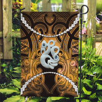 Maori Matariki Manaia Kowhai Garden Flag Maori Kowhaiwhai Pattern Galaxy LT01 Garden Flag Yellow - Polynesian Pride