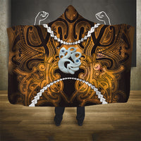Maori Matariki Manaia Kowhai Hooded Blanket Maori Kowhaiwhai Pattern Galaxy
