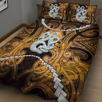 Maori Matariki Manaia Kowhai Quilt Bed Set Maori Kowhaiwhai Pattern Galaxy LT01 - Polynesian Pride
