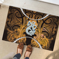 Maori Matariki Manaia Kowhai Rubber Doormat Maori Kowhaiwhai Pattern Galaxy LT01 - Polynesian Pride