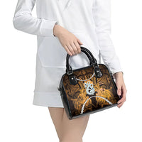 Maori Matariki Manaia Kowhai Shoulder Handbag Maori Kowhaiwhai Pattern Galaxy LT01 - Polynesian Pride