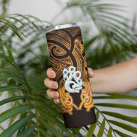 Personalised Maori Matariki Manaia Kowhai Skinny Tumbler Maori Kowhaiwhai Pattern Galaxy