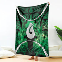 Maori Matariki Hei Matau Kakariki Blanket Maori Kowhaiwhai Pattern Galaxy LT01 - Polynesian Pride
