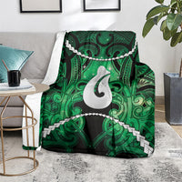 Maori Matariki Hei Matau Kakariki Blanket Maori Kowhaiwhai Pattern Galaxy LT01 - Polynesian Pride