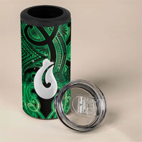 Personalised Maori Matariki Hei Matau Kakariki 4 in 1 Can Cooler Tumbler Maori Kowhaiwhai Pattern Galaxy