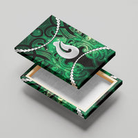Maori Matariki Hei Matau Kakariki Canvas Wall Art Maori Kowhaiwhai Pattern Galaxy