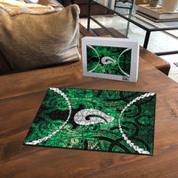 Maori Matariki Hei Matau Kakariki Puzzle Maori Kowhaiwhai Pattern Galaxy LT01 - Polynesian Pride