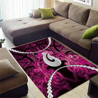 Maori Matariki Hei Matau Mawhero Area Rug Maori Kowhaiwhai Pattern Galaxy