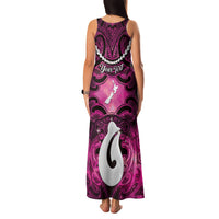 Personalised Maori Matariki Hei Matau Mawhero Family Matching Tank Maxi Dress and Hawaiian Shirt Maori Kowhaiwhai Pattern Galaxy