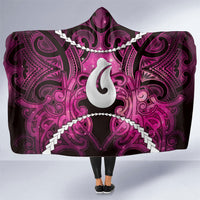 Maori Matariki Hei Matau Mawhero Hooded Blanket Maori Kowhaiwhai Pattern Galaxy