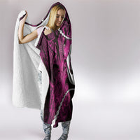 Maori Matariki Hei Matau Mawhero Hooded Blanket Maori Kowhaiwhai Pattern Galaxy