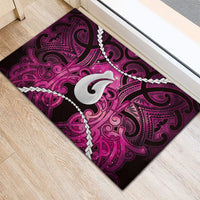 Maori Matariki Hei Matau Mawhero Rubber Doormat Maori Kowhaiwhai Pattern Galaxy