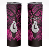 Personalised Maori Matariki Hei Matau Mawhero Skinny Tumbler Maori Kowhaiwhai Pattern Galaxy