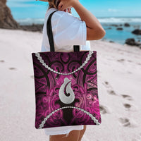 Maori Matariki Hei Matau Mawhero Tote Bag Maori Kowhaiwhai Pattern Galaxy