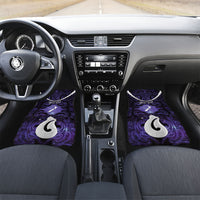 Personalised Maori Matariki Hei Matau Waiporoporo Car Mats Maori Kowhaiwhai Pattern Galaxy
