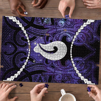 Maori Matariki Hei Matau Waiporoporo Puzzle Maori Kowhaiwhai Pattern Galaxy LT01 - Polynesian Pride
