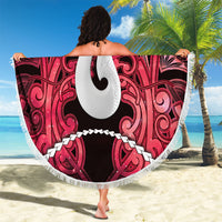Maori Matariki Hei Matau Whero Beach Blanket Maori Kowhaiwhai Pattern Galaxy LT01 - Polynesian Pride