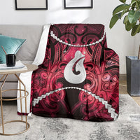 Maori Matariki Hei Matau Whero Blanket Maori Kowhaiwhai Pattern Galaxy