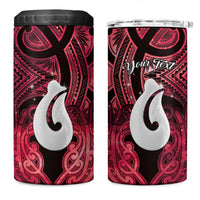 Personalised Maori Matariki Hei Matau Whero 4 in 1 Can Cooler Tumbler Maori Kowhaiwhai Pattern Galaxy