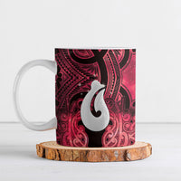 Personalised Maori Matariki Hei Matau Whero Ceramic Mug Maori Kowhaiwhai Pattern Galaxy