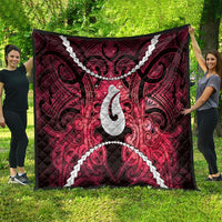 Maori Matariki Hei Matau Whero Quilt Maori Kowhaiwhai Pattern Galaxy LT01 - Polynesian Pride