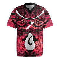 Personalised Maori Matariki Hei Matau Whero Rugby Jersey Maori Kowhaiwhai Pattern Galaxy