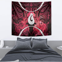 Maori Matariki Hei Matau Whero Tapestry Maori Kowhaiwhai Pattern Galaxy LT01 - Polynesian Pride