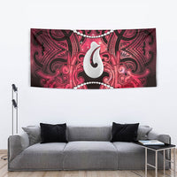 Maori Matariki Hei Matau Whero Tapestry Maori Kowhaiwhai Pattern Galaxy LT01 - Polynesian Pride