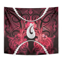 Maori Matariki Hei Matau Whero Tapestry Maori Kowhaiwhai Pattern Galaxy LT01 - Polynesian Pride