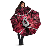 Maori Matariki Hei Matau Whero Umbrella Maori Kowhaiwhai Pattern Galaxy LT01 - Polynesian Pride