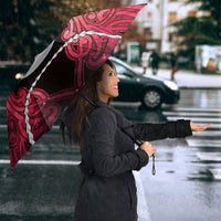 Maori Matariki Hei Matau Whero Umbrella Maori Kowhaiwhai Pattern Galaxy LT01 - Polynesian Pride