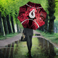 Maori Matariki Hei Matau Whero Umbrella Maori Kowhaiwhai Pattern Galaxy LT01 - Polynesian Pride