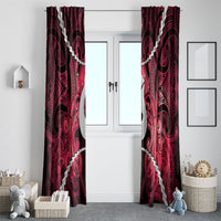 Maori Matariki Hei Matau Whero Window Curtain Maori Kowhaiwhai Pattern Galaxy