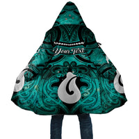 Personalised Maori Matariki Hei Matau Turquoise Cloak Maori Kowhaiwhai Pattern Galaxy LT01 Unisex Turquoise - Polynesian Pride