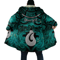 Personalised Maori Matariki Hei Matau Turquoise Cloak Maori Kowhaiwhai Pattern Galaxy LT01 - Polynesian Pride