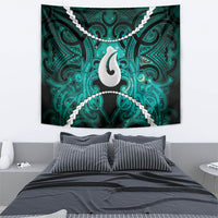Maori Matariki Hei Matau Turquoise Tapestry Maori Kowhaiwhai Pattern Galaxy