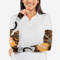 Personalised Maori Matariki Hei Matau Kowhai Arm Sleeves Maori Kowhaiwhai Pattern Galaxy