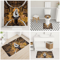 Maori Matariki Hei Matau Kowhai Bathroom Set Maori Kowhaiwhai Pattern Galaxy LT01 - Polynesian Pride